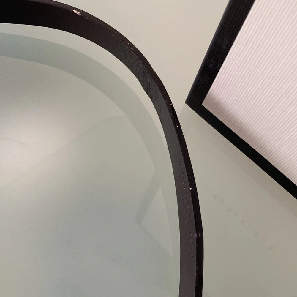 NIB Auth GUCCI leather BELT w/logo buckle 28”/71.5 cm ITALY - Picture 6 of 16